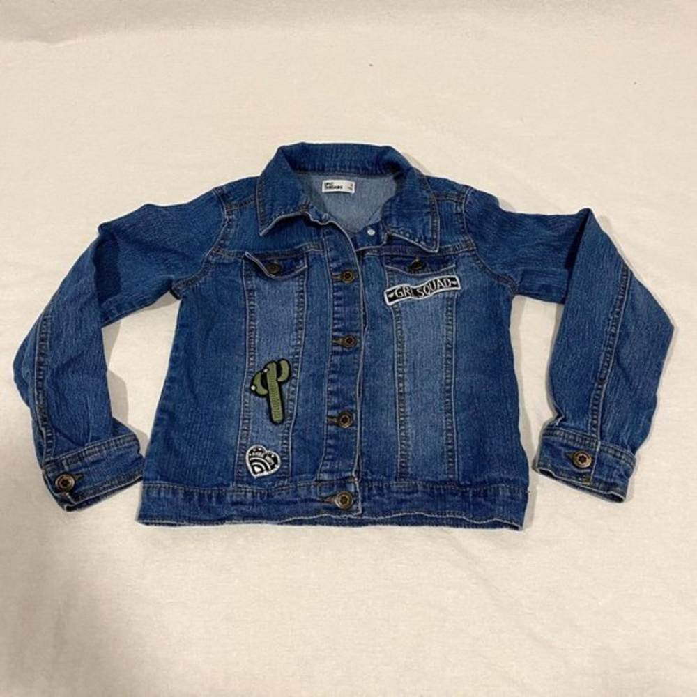Girls Epic Threads Jean Jacket w/Factory Patches‎ Size M